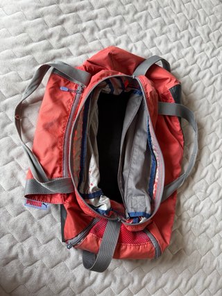 Bolsa de deporte Puma Roja y Gris