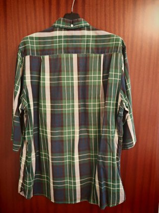 Camicia uomo Woolrich a quadri verde/nero