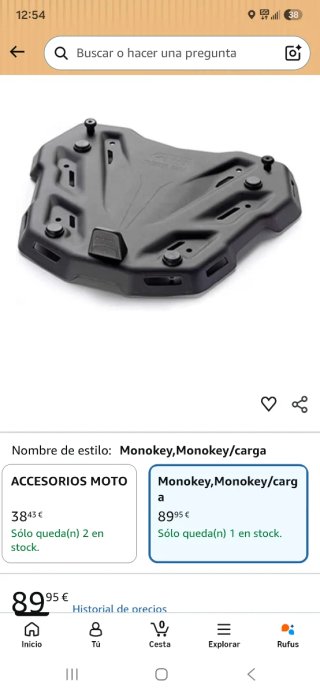 Soporte GIVI Trekker M8B