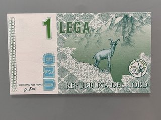 Lotto Banconote Lega Nord - 1 e 5 Lega
