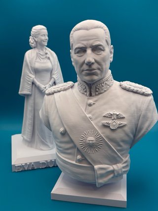 Busti Juan Domingo Perón e Eva Duarte 25cm