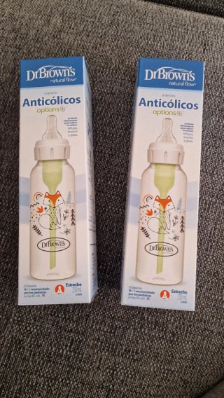 2 Biberones Dr. Brown's Anticólicos 250ml