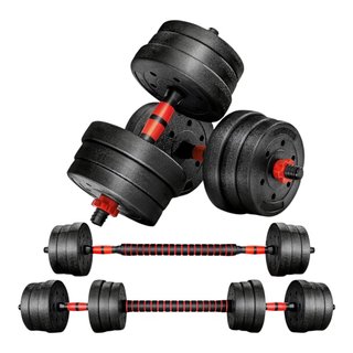 Set Mancuernas Ajustables y Barra 20kg