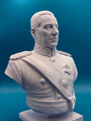Busto Juan Domingo Perón plastica 20cm