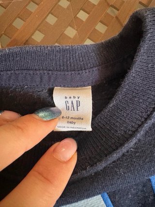 Sudadera Gap bebé azul oscuro 6-12 meses