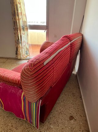 Conjunto de 2 Sofás Clásicos Rojos (3 + 2)