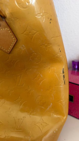 Bolso Louis Vuitton Vintage Marrón Amarillo