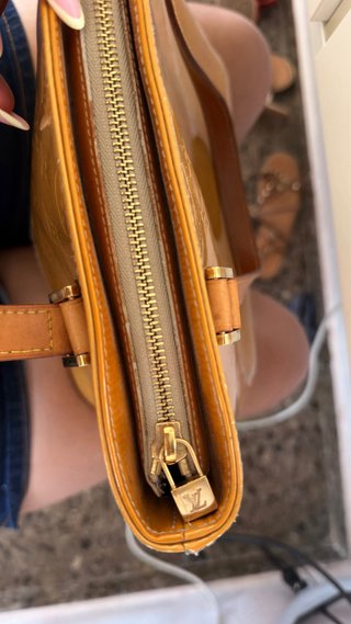 Bolso Louis Vuitton Vintage Marrón Amarillo