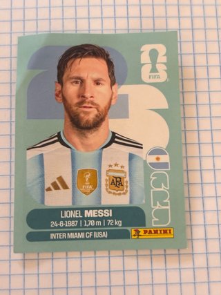 Estampita Panini Lionel Messi Inter Miami CF