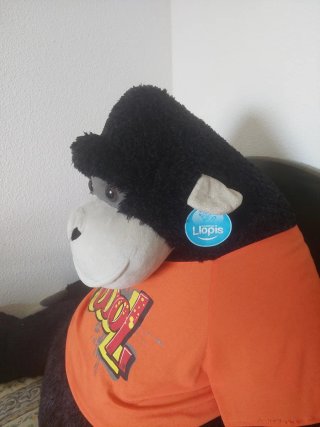 Peluche Gorila Gigante Naranja