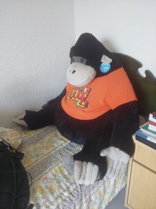 Peluche Gorila Gigante Naranja