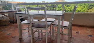 Mesa y 4 Sillas Comedor ikea