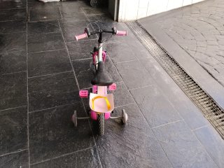 Bicicleta infantil rosa 2-4 años