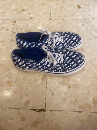 Zapatos Vans Estampado Checkerboard Azul