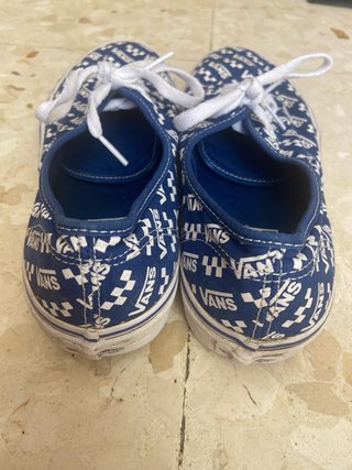 Zapatos Vans Estampado Checkerboard Azul