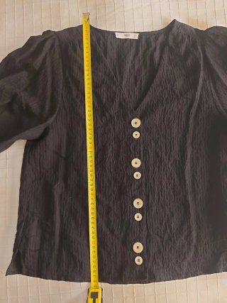 Blusa Mango Negra Talla S