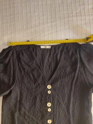 Blusa Mango Negra Talla S