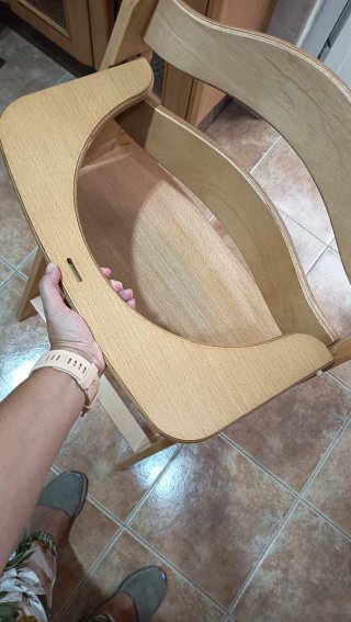 Trona evolutiva madera