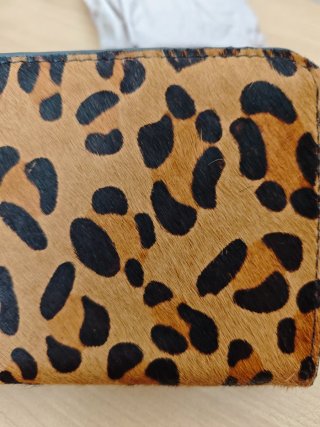 Bolso negro print leopardo