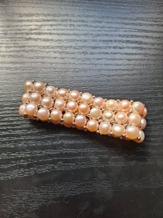 Pulsera perlas rosas vintage 15+ años