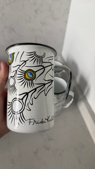 Set 4 Tazas Esmaltadas Frida Kahlo