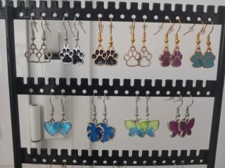 Lote Pendientes Patitas y Mariposas