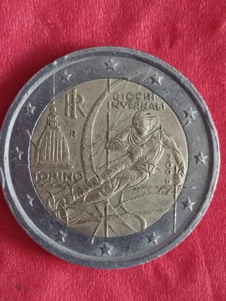 Moneda 2 euros Torino 2006