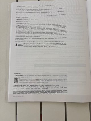 Biología y geología, 3 ESO, Operación mundo