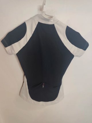Maglia ciclismo rh+ nera e bianca taglia S