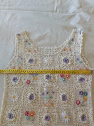 Top ganchillo y bordados fino