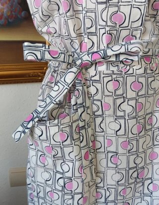 Vestido vintage blanco años 80