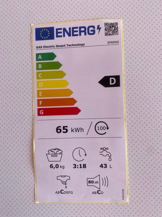 Lavadora EAS Electric EMW60 6kg