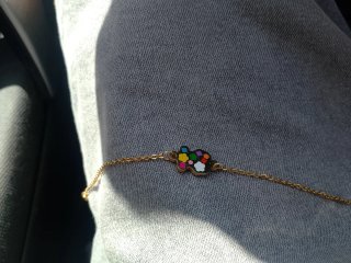 Pulsera Tous Oso Multicolor Oro