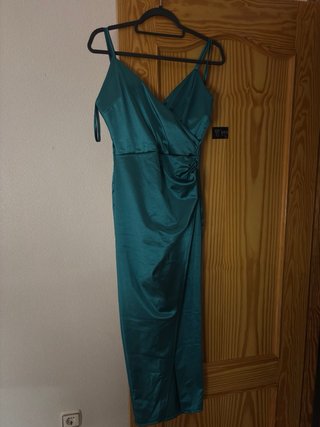 Vestido de fiesta ocasión especial color turquesa