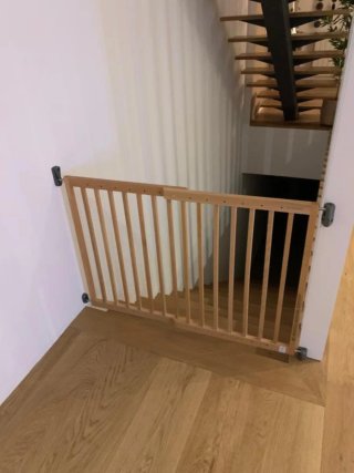 Barrera de seguridad extensible madera