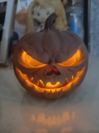 Calabaza Halloween Marrón Plástico