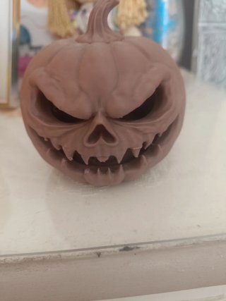 Calabaza Halloween Marrón Plástico