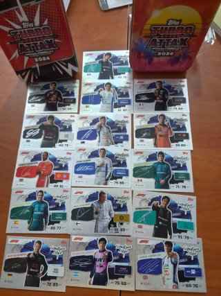 16 cartas Turbo Attax F1 2026