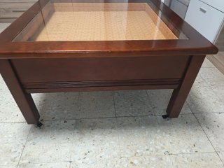 Mesa de centro madera y cristal