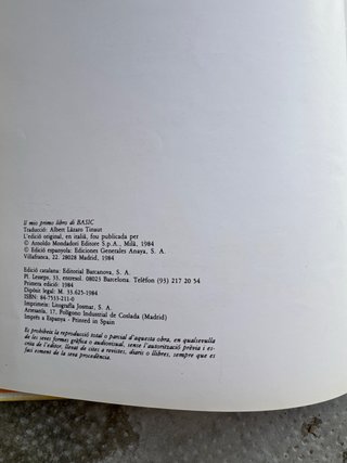 El meu primer llibre de Basic