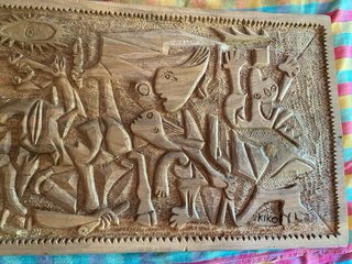 Cuadro Guernica Artesanal Madera de Nogal