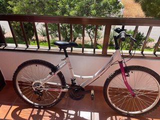Bicicleta Infantil BH 24 Blanca y Rosa