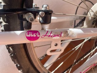 Bicicleta Infantil BH 24 Blanca y Rosa