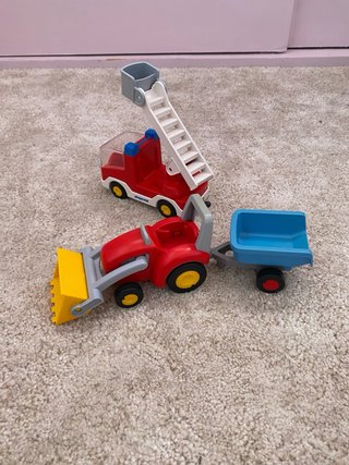 Playmobil Grúa y Tractor con Remolque