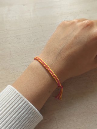 Pulsera infantil azul y varios colores