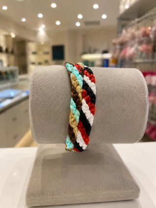 Pulsera infantil azul y varios colores