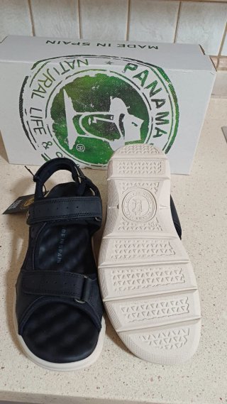 Sandalias Panama Jack Negras