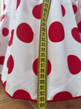 Conjunto Flamenco Lunares Rojo y Blanco