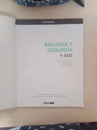 Biología y Geología, 4 ESO, Andalucía
