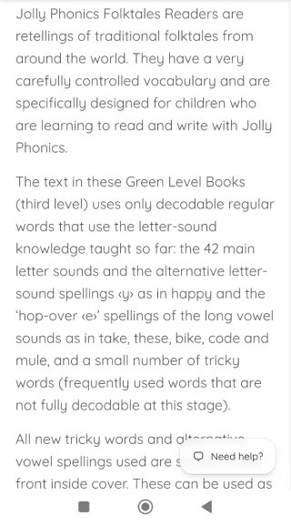 Jolly Phonics Folktale Readers - Green Level Books